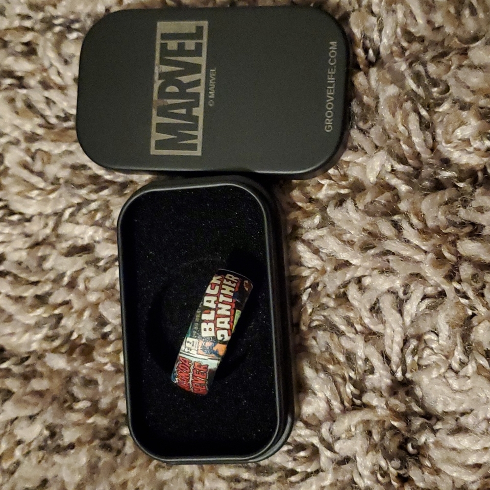 Marvel Black Panther silicon ring